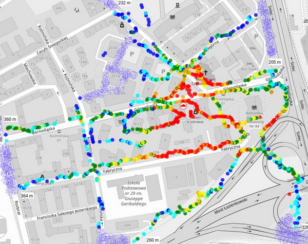 Map of risks and dangerous areas Map of risks and dangerous areas